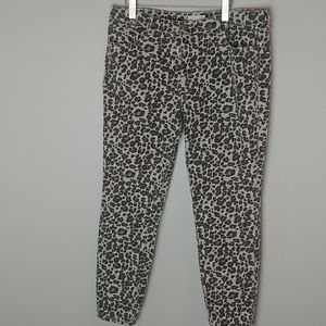 Loft Modern Skinny Leopards Print Pants